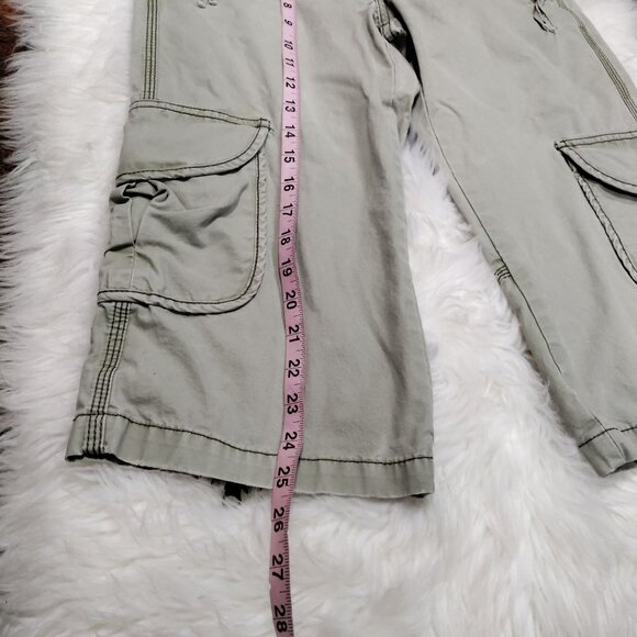 Jordache Vintage Twee Extra Low Cargo Capri Pants Embroidered Women's Size 6 - Picture 12 of 13